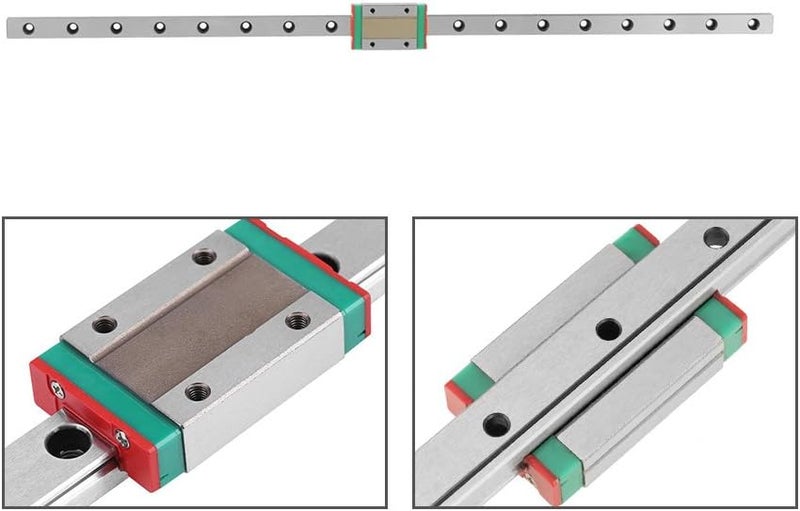 MGN12H Miniature Linear Rail 450mm Length 12mm Width Slide Block - Image 3